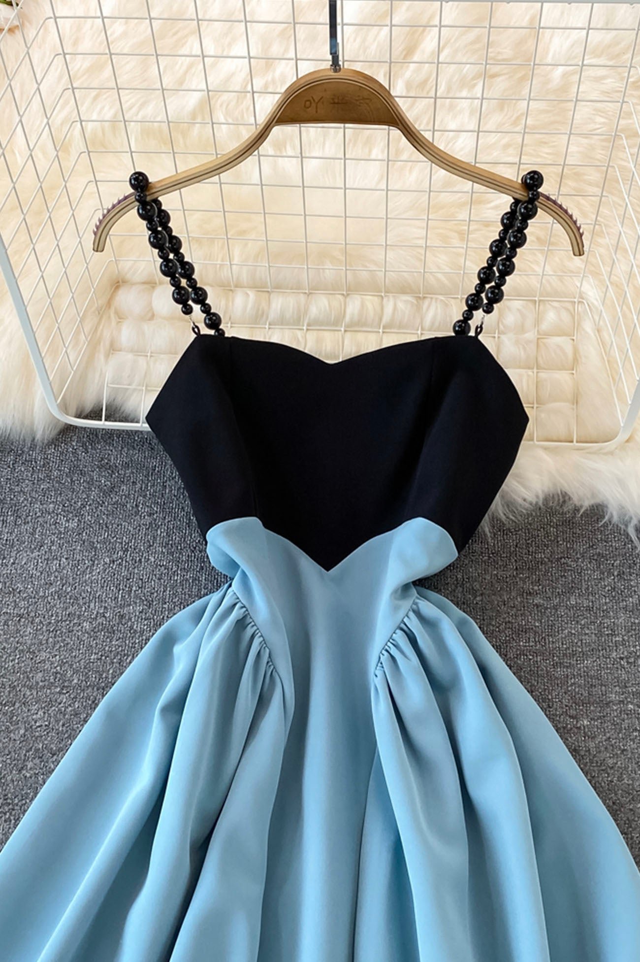 Blue A-Line Short Dress - Image 2