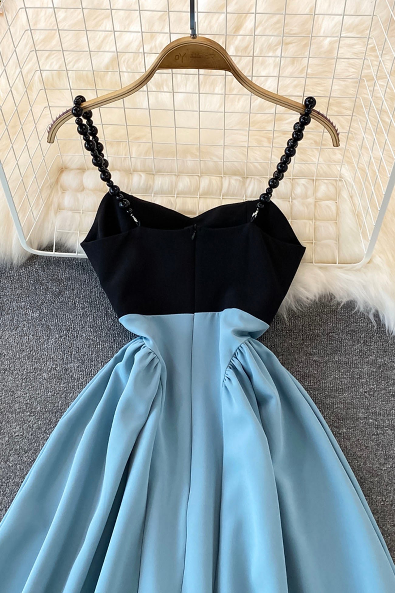 Blue A-Line Short Dress - Image 6