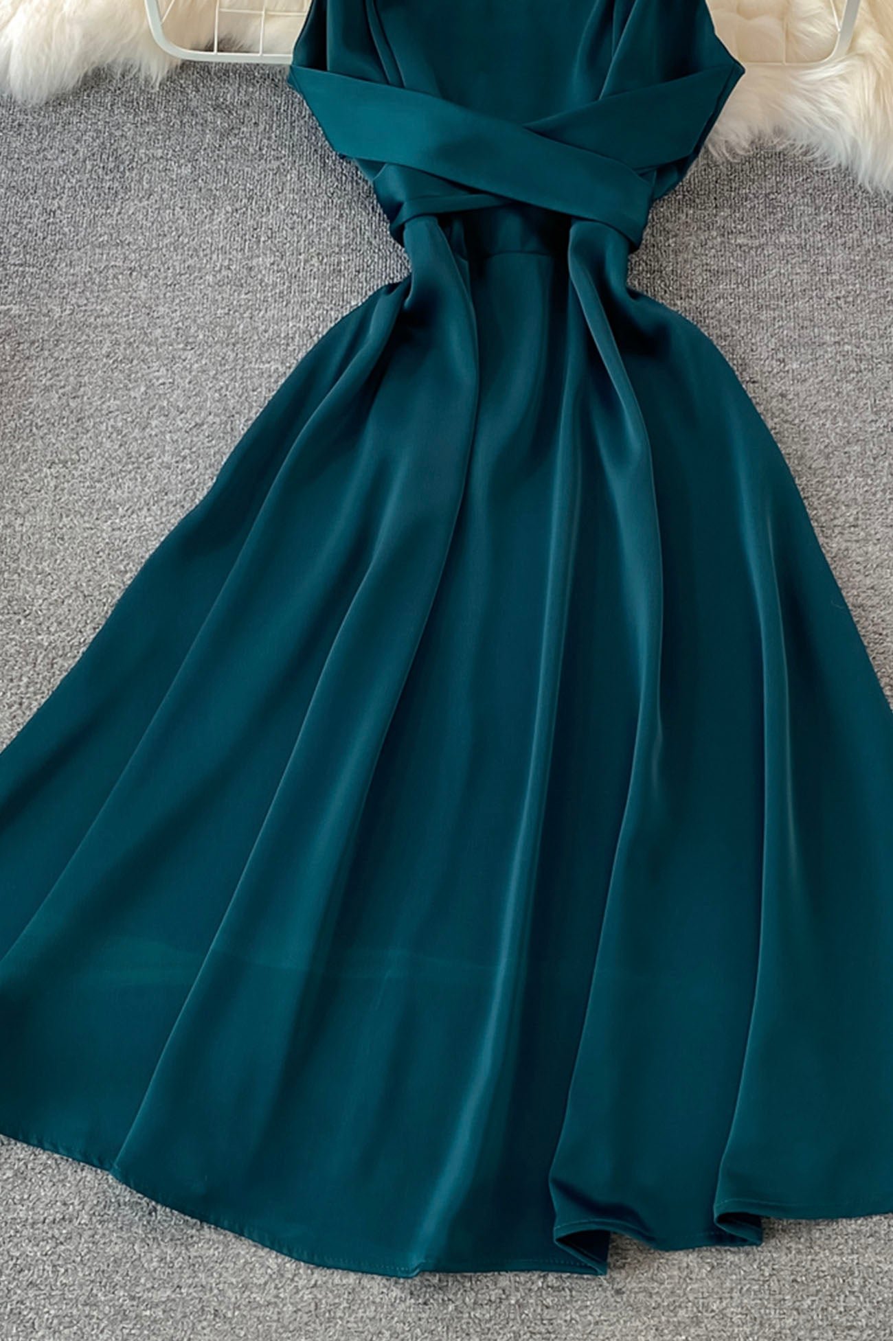 Cute Satin Short Dresses, A-Line Fashion Dresses - Image 3