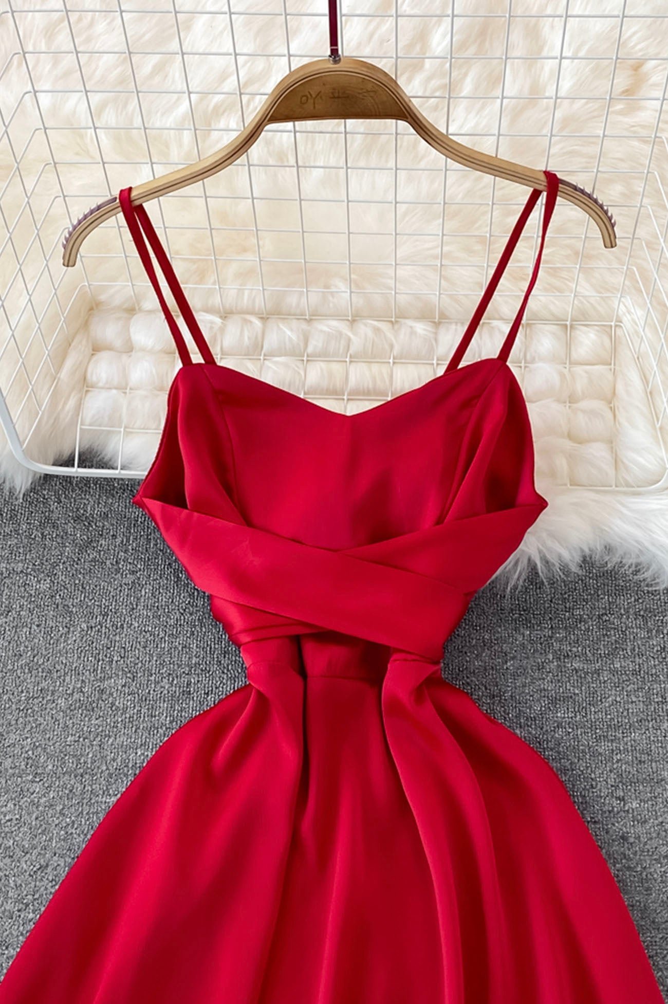 Cute Satin Short Dresses, A-Line Fashion Dresses - Image 6