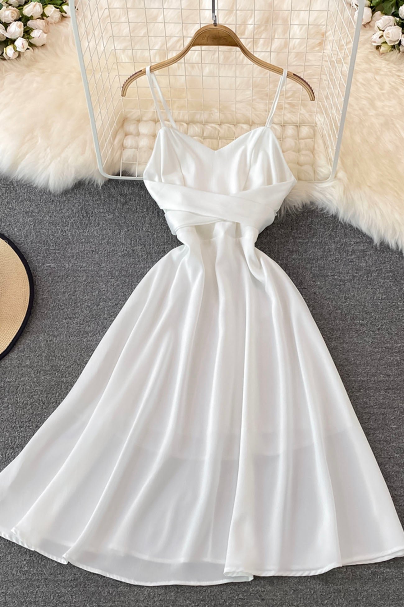 Cute Satin Short Dresses, A-Line Fashion Dresses - Image 4