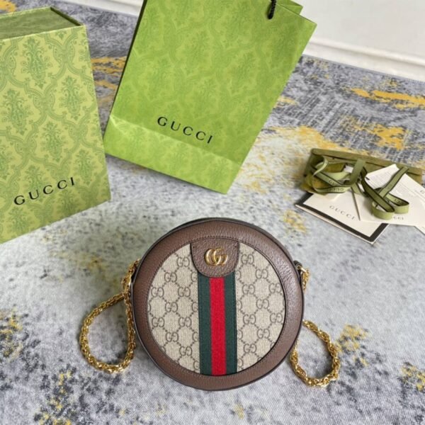 Ophidia GG mini round shoulder bag - Image 2