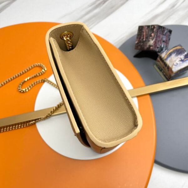 KATE MEDIUM CHAIN BAG IN GRAIN DE POUDRE EMBOSSED LEATHER - Image 3