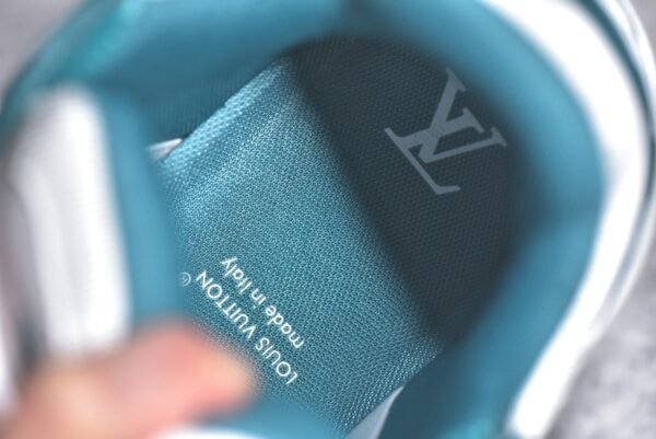 Louis Vuitton LV Trainer Maxi Sneaker in White and Green - Image 18