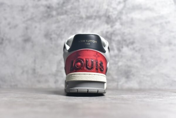 Louis Vuitton LV Trainer Red Grey Black   1AC4ZU - Image 5