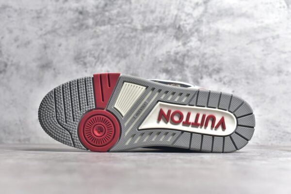 Louis Vuitton LV Trainer Red Grey Black   1AC4ZU - Image 6