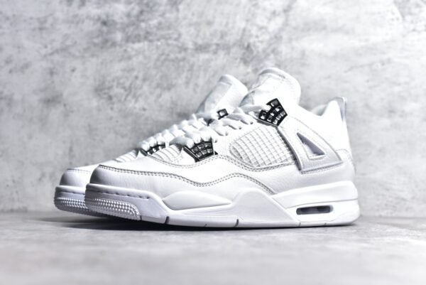 Air Jordan AJ4 Retro silver    308497-100 - Image 2