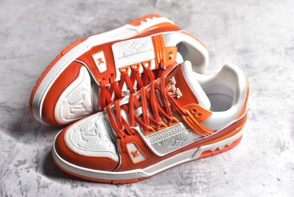 Louis Vuitton LV Trainer Orange  1A811N - Image 7