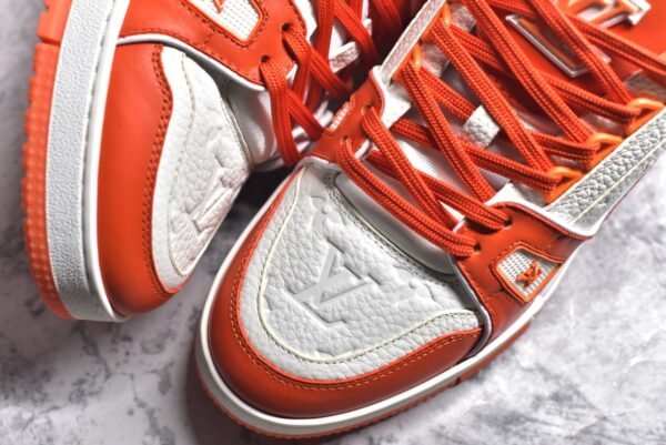 Louis Vuitton LV Trainer Orange  1A811N - Image 8