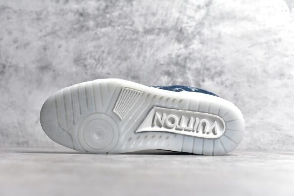 Louis Vuitton Trainer Sneaker Denim Monogram  1A7S54 - Image 6