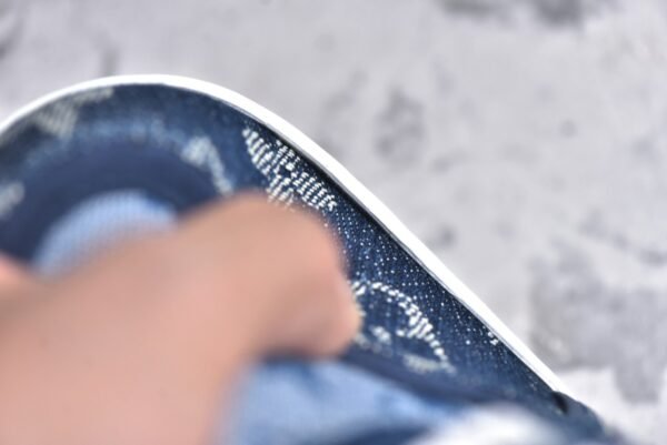 Louis Vuitton Trainer Sneaker Denim Monogram  1A7S54 - Image 15