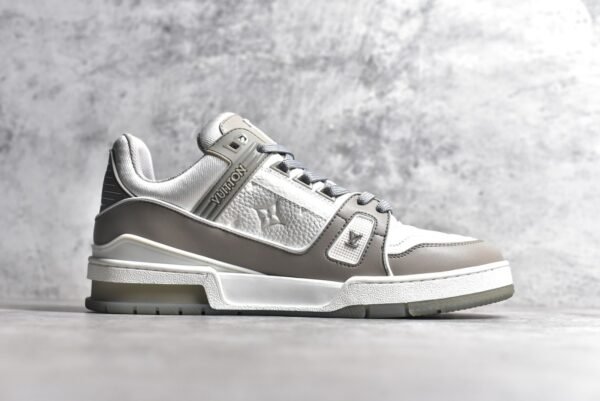 Louis Vuitton LV Trainer Grey White  1A8KB8 - Image 3