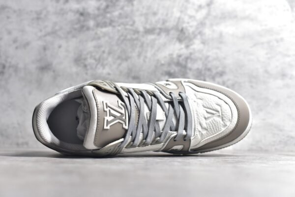 Louis Vuitton LV Trainer Grey White  1A8KB8 - Image 4