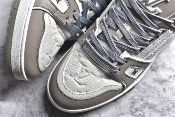 Louis Vuitton LV Trainer Grey White  1A8KB8 - Image 8