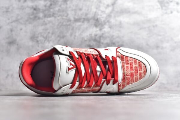 LADY PINK x LOUIS VUITTON LV Trainer Red   1A9V5M - Image 4