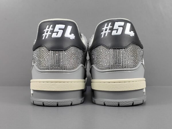 Louis Vuitton LV Trainer Black Grey Crystal    1AA6PR - Image 18
