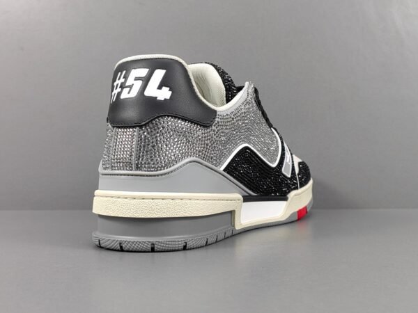 Louis Vuitton LV Trainer Black Grey Crystal    1AA6PR - Image 15