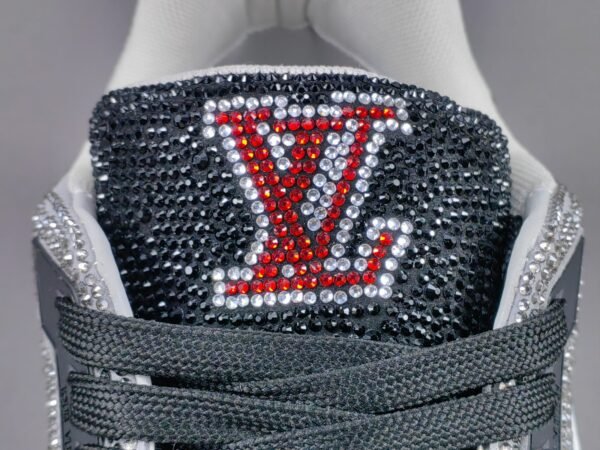 Louis Vuitton LV Trainer Black Grey Crystal    1AA6PR - Image 5