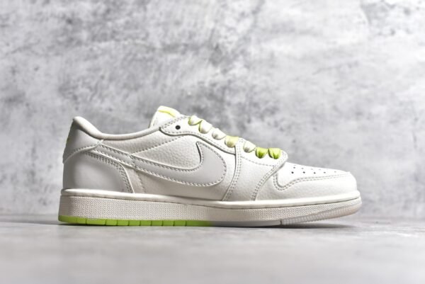 Travis Scott x Air Jordan AJ1 Low TS Supreme White Yellow Customization    BB2299-811 - Image 3