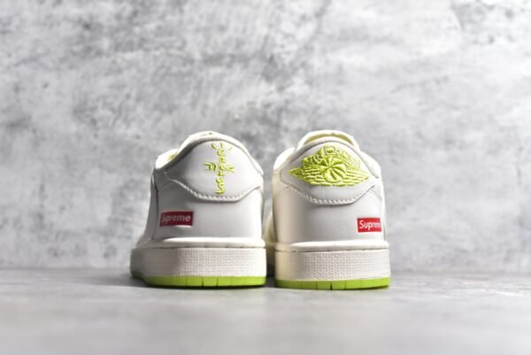 Travis Scott x Air Jordan AJ1 Low TS Supreme White Yellow Customization    BB2299-811 - Image 5