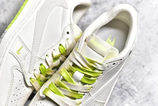 Travis Scott x Air Jordan AJ1 Low TS Supreme White Yellow Customization    BB2299-811 - Image 9