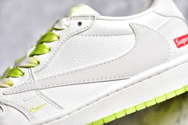 Travis Scott x Air Jordan AJ1 Low TS Supreme White Yellow Customization    BB2299-811 - Image 12