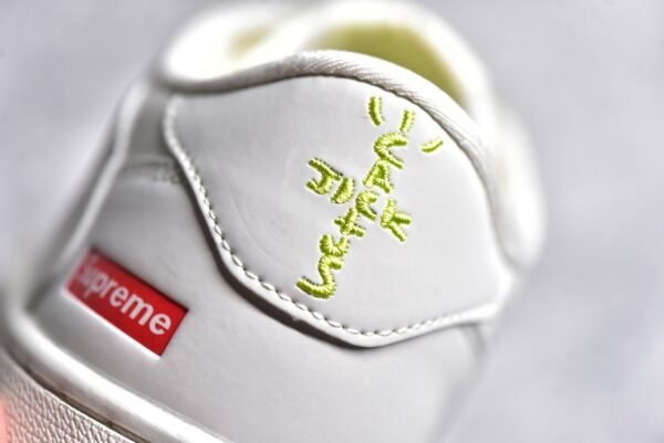 Travis Scott x Air Jordan AJ1 Low TS Supreme White Yellow Customization    BB2299-811 - Image 13