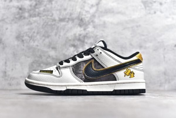 Nike Dunk Low Black Wukong Series - White Grey Black Hook     LW1818-106