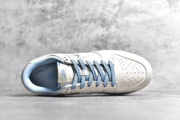 Nike Dunk Low Stusey Collaboration - Blue Border Double Hook    BB1818-101 - Image 4