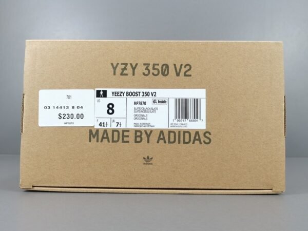 Adidas originals Yeezy Boost 350 V2  ＂Slate＂   HP7870 - Image 9