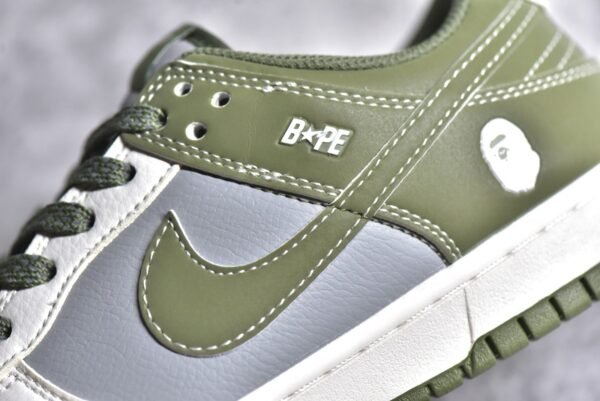 Nike Dunk Low Bape Collaboration - Rice Grey Green    BB8969-004 - Image 12