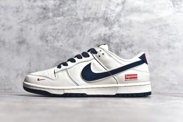Nike Dunk Low x Supreme Parisian Family Collaboration - Mi Bai Blue Canvas    XX2025-310