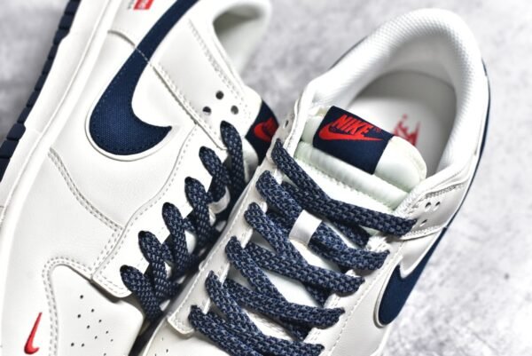 Nike Dunk Low x Supreme Parisian Family Collaboration - Mi Bai Blue Canvas    XX2025-310 - Image 9