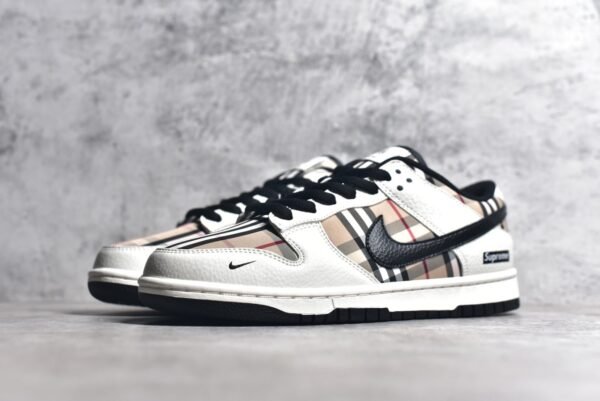 Nike Dunk Low x Supreme Co branded plaid fabric color scheme    SP1098-051 - Image 2