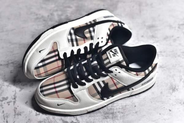 Nike Dunk Low x Supreme Co branded plaid fabric color scheme    SP1098-051 - Image 7
