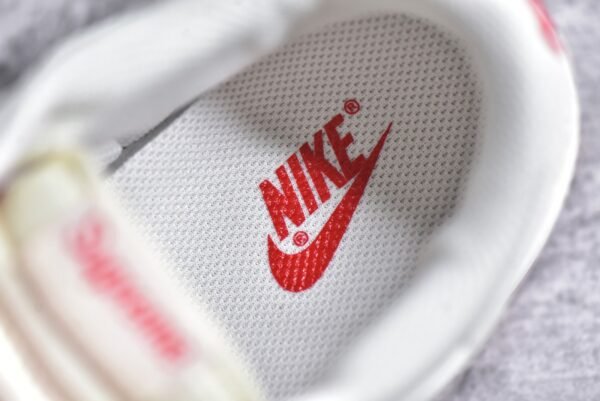 Nike Dunk Low x Supreme White and Red Three Hooks    BB8675-107 - Image 13