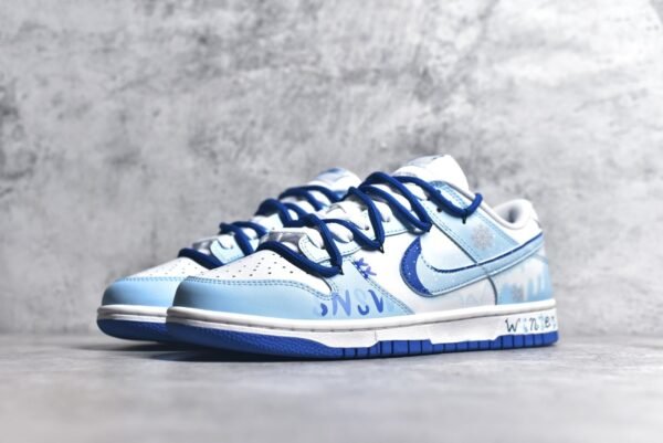 Nike Dunk Low Deconstructing the Winter Has Arrived in White and Blue    DV0831-104 - Image 2