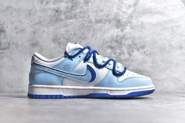 Nike Dunk Low Deconstructing the Winter Has Arrived in White and Blue    DV0831-104 - Image 3