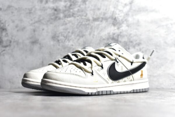 Nike SB Dunk Low LV collaboration - Grey Gold Violent Bear    SJ2068-227 - Image 2