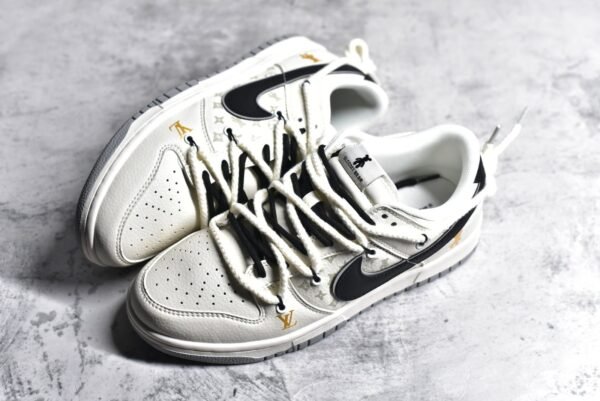 Nike SB Dunk Low LV collaboration - Grey Gold Violent Bear    SJ2068-227 - Image 8