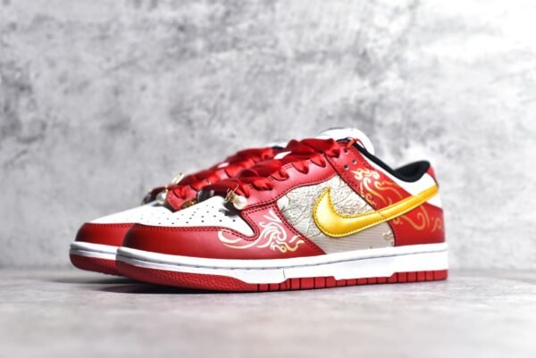 Nike SB Dunk Low Chinese style - Dragon and Phoenix Prosperity Wedding Shoes    FD9762-061 - Image 2