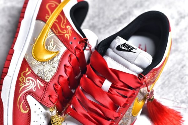 Nike SB Dunk Low Chinese style - Dragon and Phoenix Prosperity Wedding Shoes    FD9762-061 - Image 9