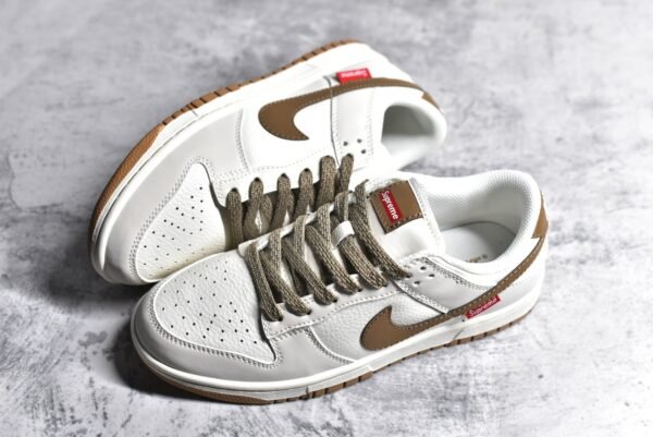 Nike SB Dunk Low x Supreme Rice Brown: The Ultimate Skateboard Shoes    FC1688-143 - Image 7