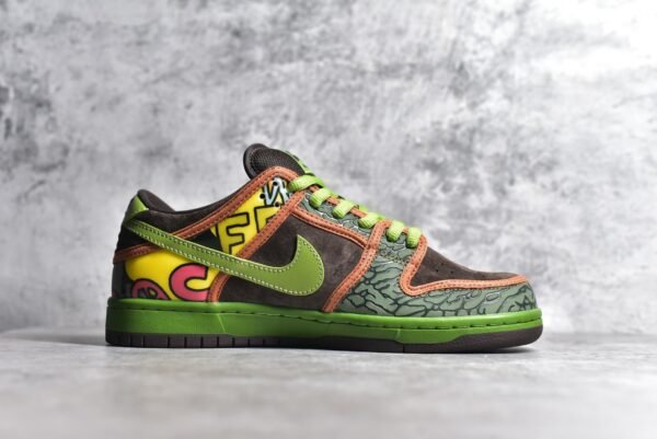 Nike Dunk SB De La Soul Brown green sunflower    789841-332 - Image 3