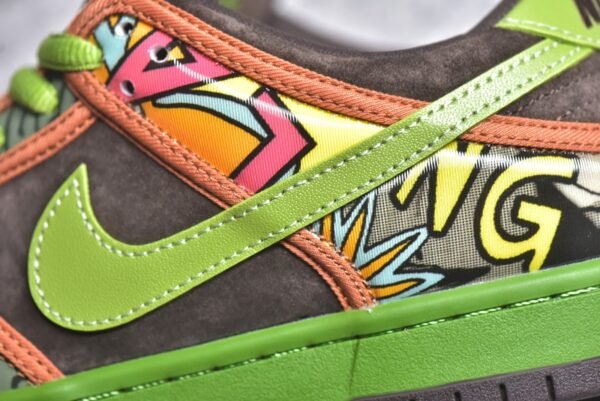 Nike Dunk SB De La Soul Brown green sunflower    789841-332 - Image 12