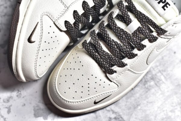 Nike SB Dunk Low BAPE Collaboration - White Brown Hook    XD6188-019 - Image 8