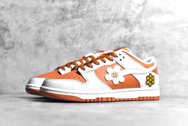 Nike SB Dunk Low Sunflower smiley face white orange    DG24440 - Image 2