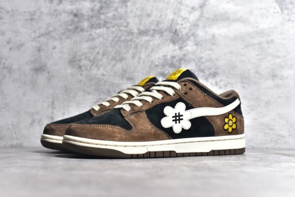 Nike SB Dunk Low Sunflower smiley face brown black    DG24440 - Image 2