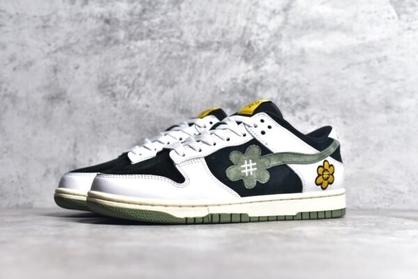 Nike SB Dunk Low Sunflower smiley face black, white, green    DG24440 - Image 2