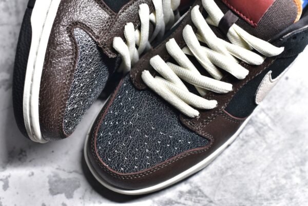 Nike SB Dunk Low Premium "Strummer" Black Brown    313170 006 - Image 8